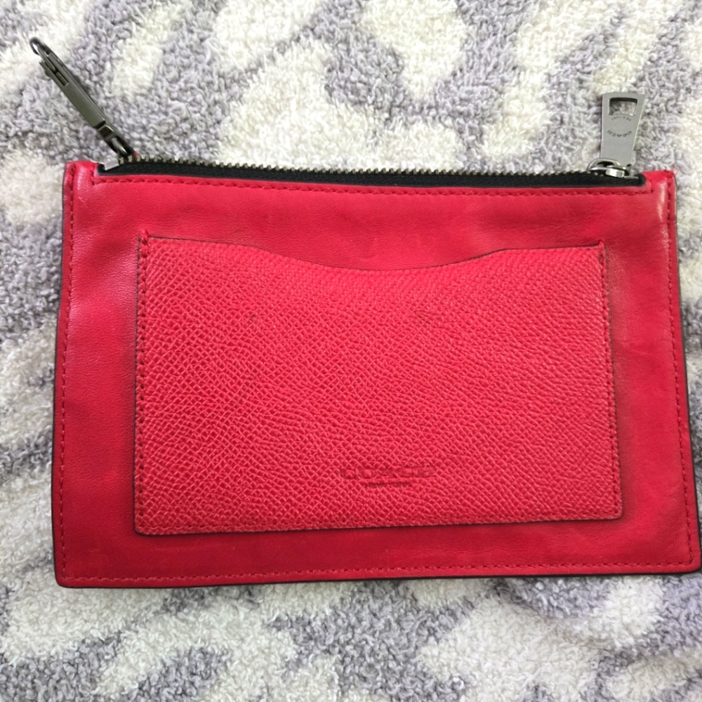 COACH Key Case Envelope Sport Calf Leather